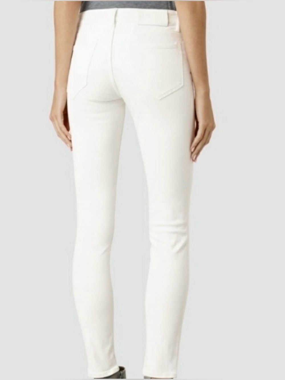 All Saints Mast Low Rise Skinny Jean White